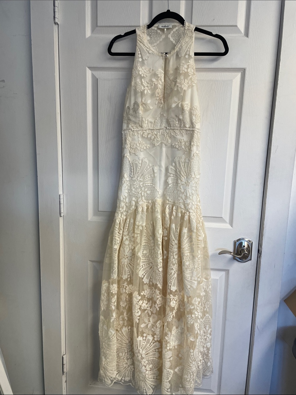 Lavandine Floral Cotton Guipure Maxi Dress - Picture 4 of 6